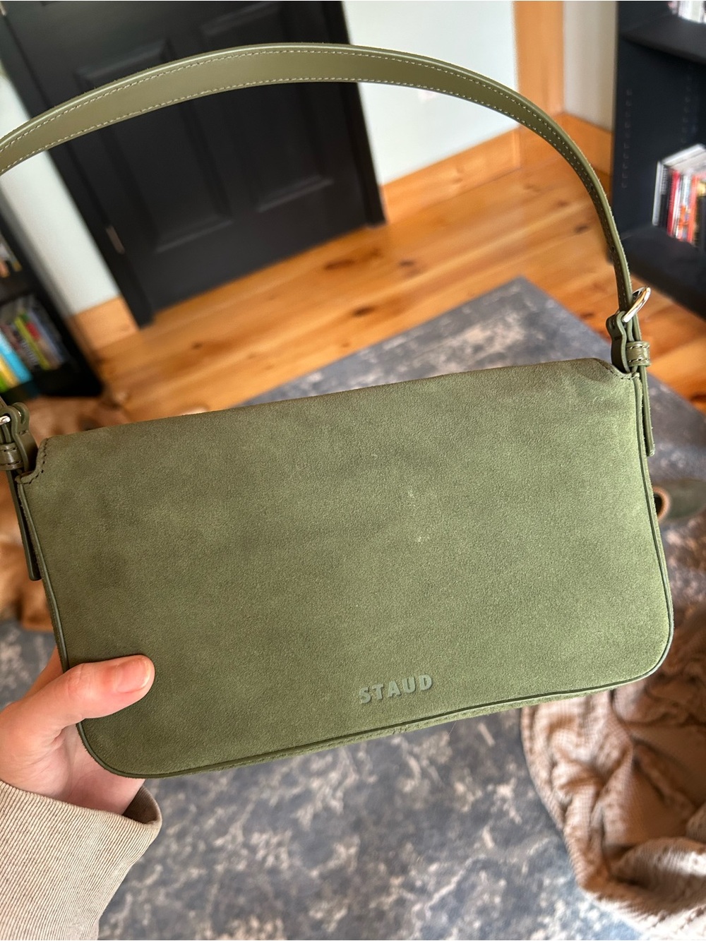 Staud Harlow Bag - Avocado Suede - Picture 14 of 15